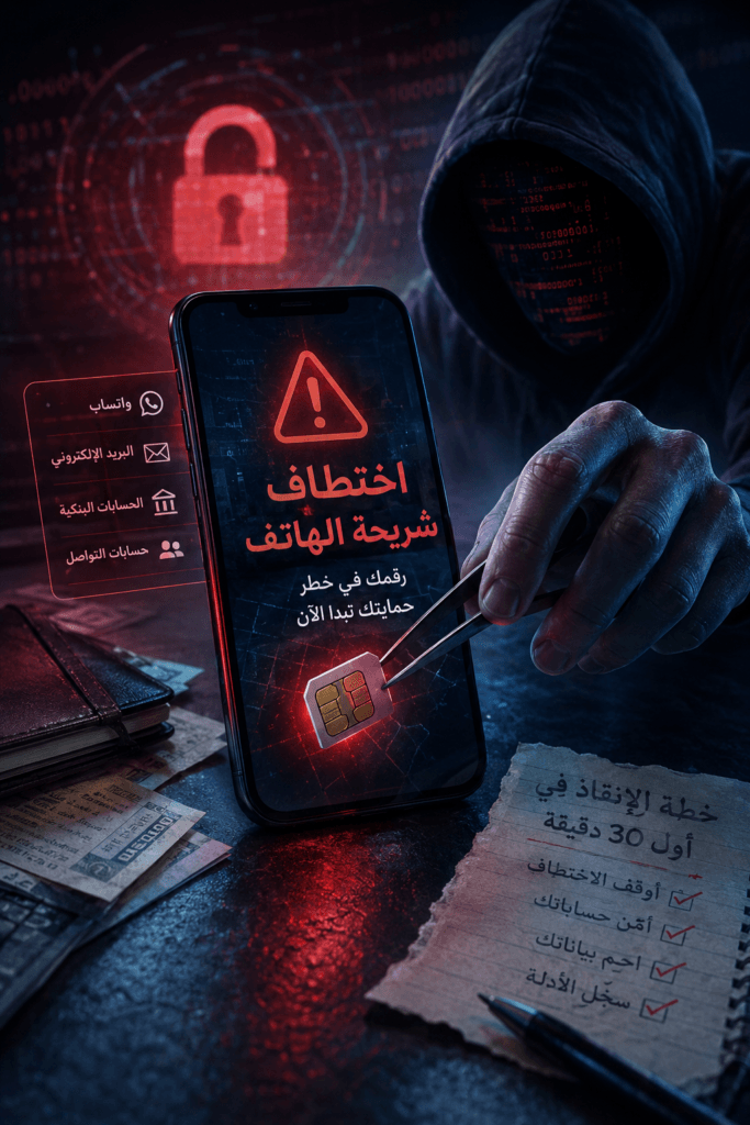 اختطاف شريحة الهاتف وعلاماته وخطة الإنقاذ خلال أول 30 دقيقة